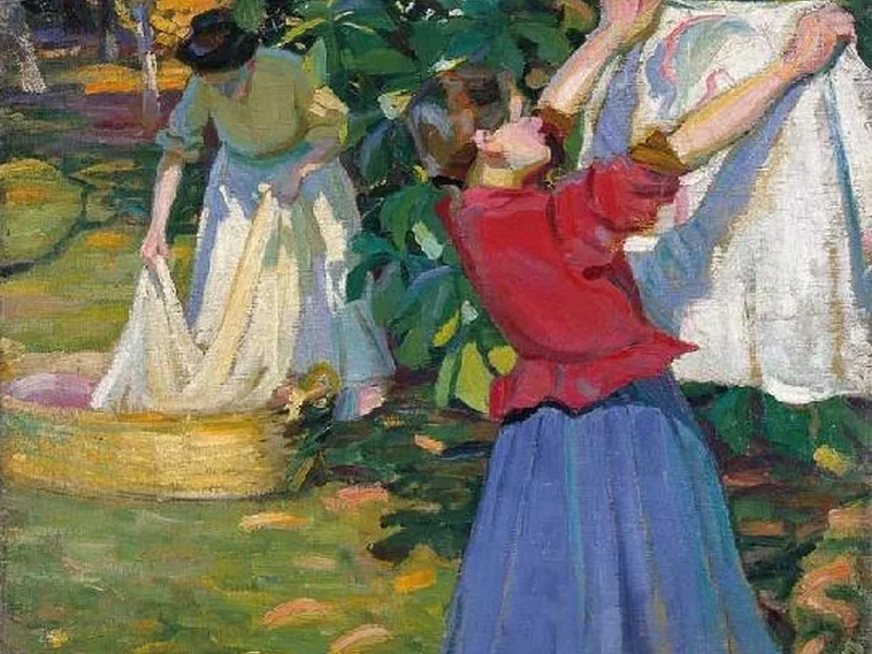 1887-Jenő Csuk - Stendere il bucato
